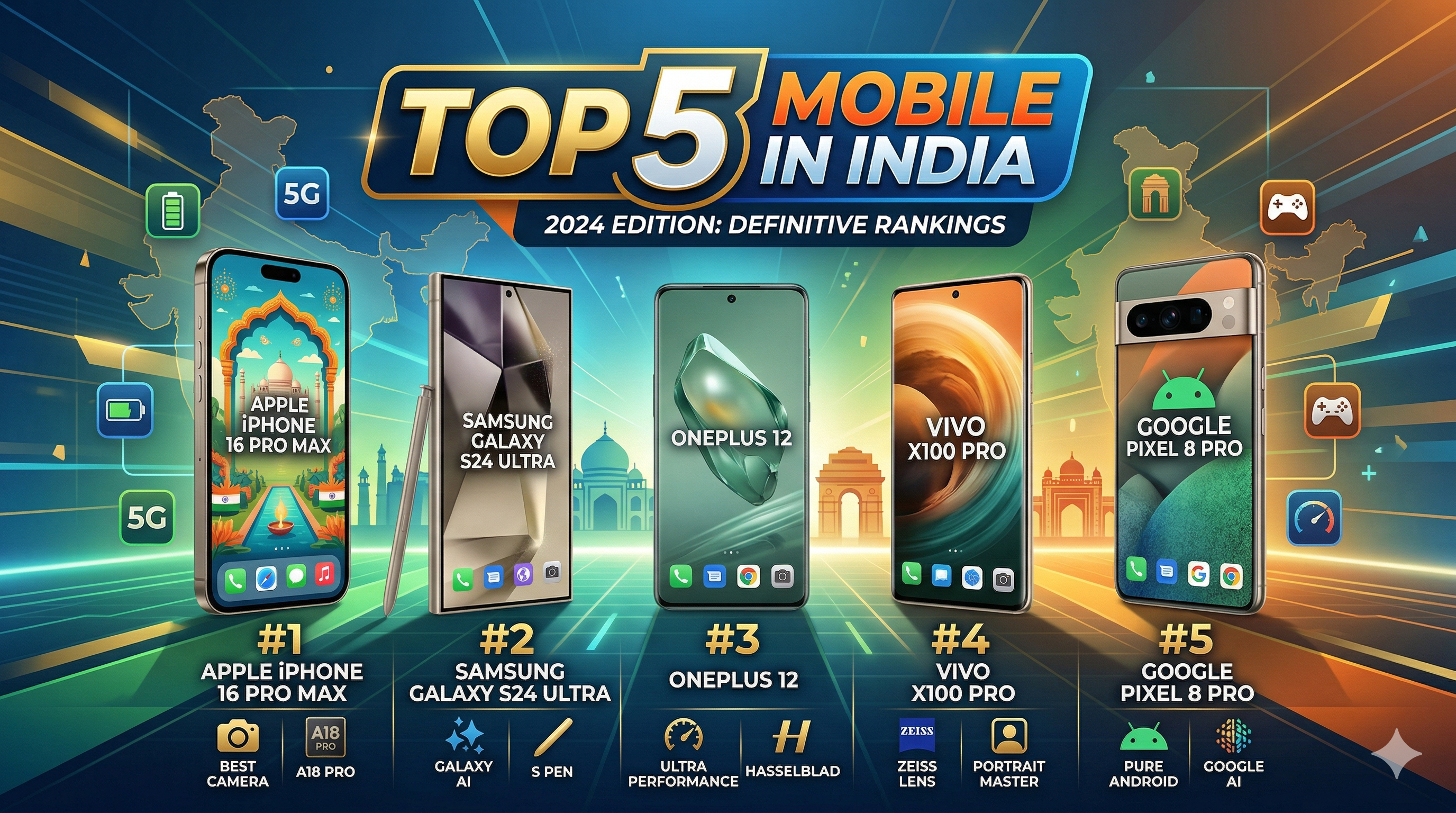 Top 5 Mobiles in India (April 2026)